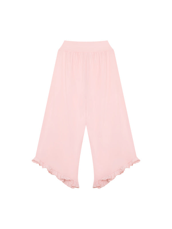 At Ease Ruffled Lounge Pants