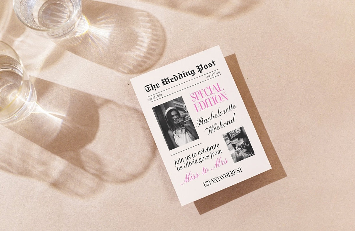 The Wedding Post Bachelorette Weekend Invitation