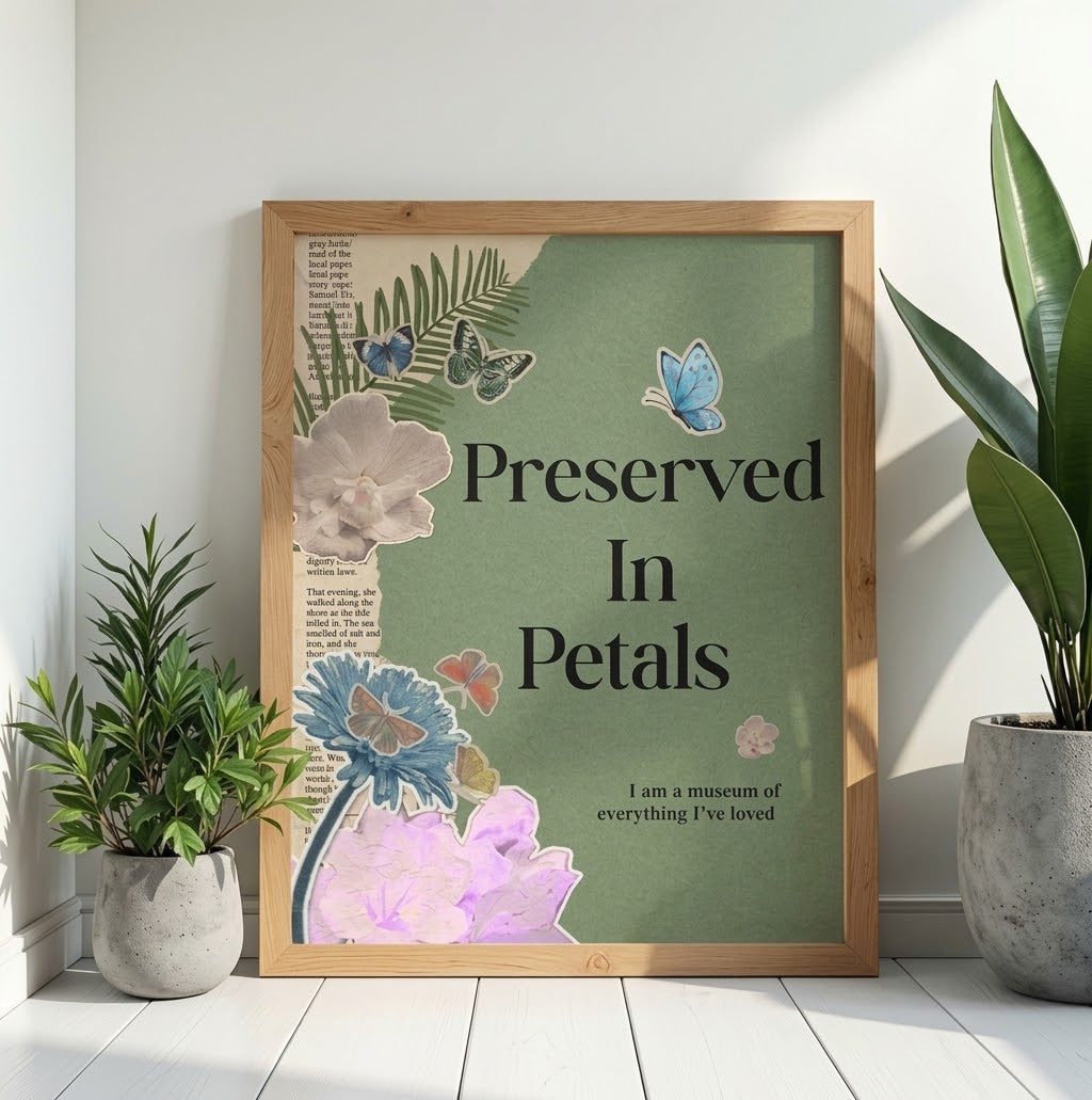 Preserved in Petals Poster