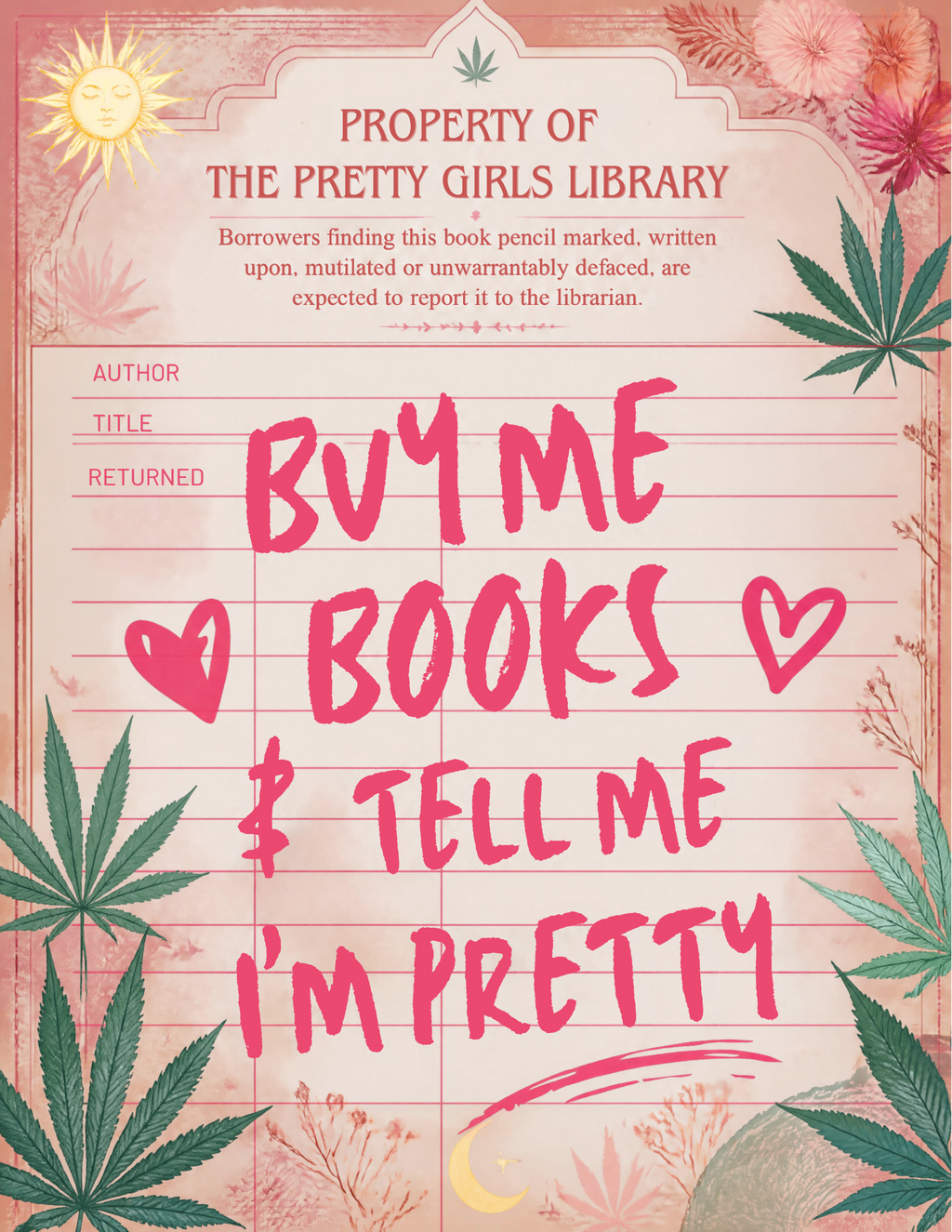 Property of the Pretty Girls Library Poster