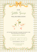 Vintage Goose Baby Shower Invitation