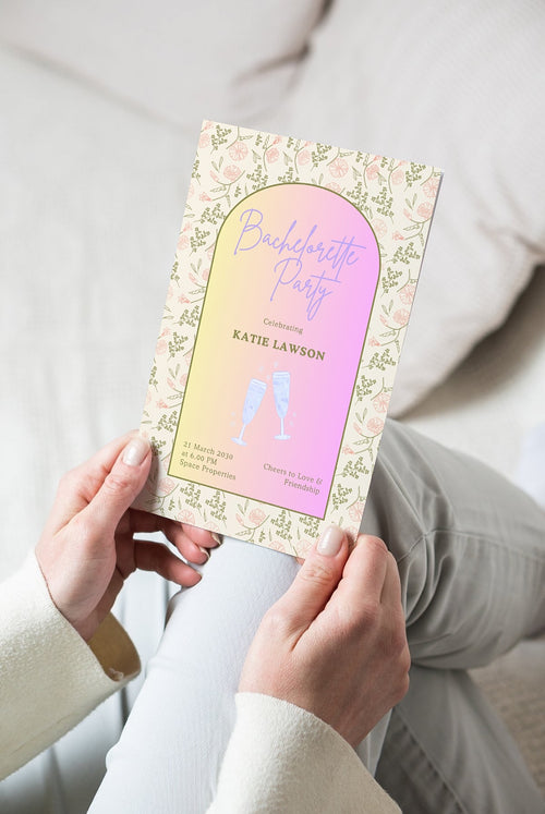 Garden Reverie Bachelorette Party Invitation