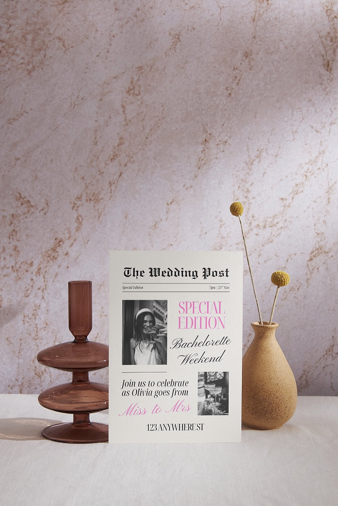 The Wedding Post Bachelorette Weekend Invitation