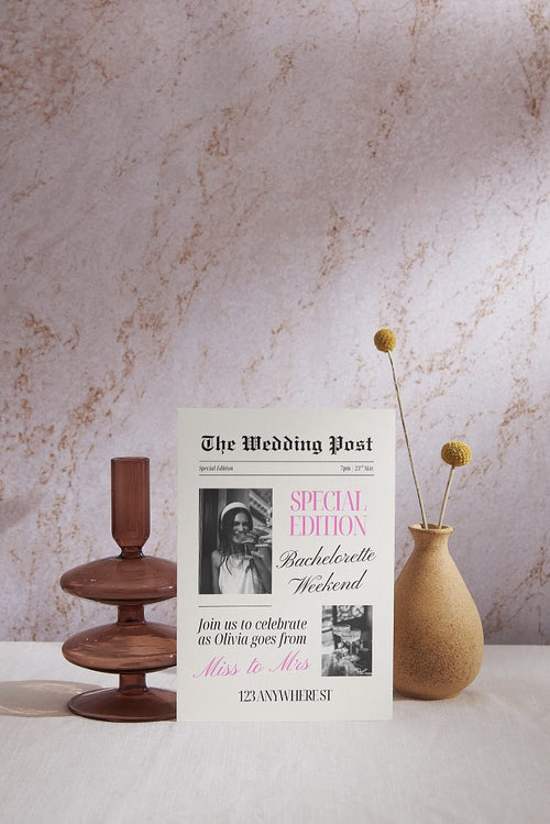 The Wedding Post Bachelorette Weekend Invitation