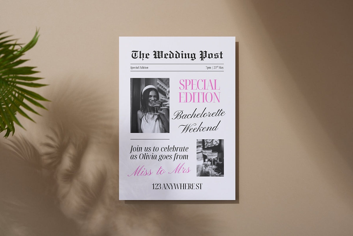 The Wedding Post Bachelorette Weekend Invitation