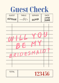 Will You Be My Bridesmaid? A Bridesmaid Correspondence